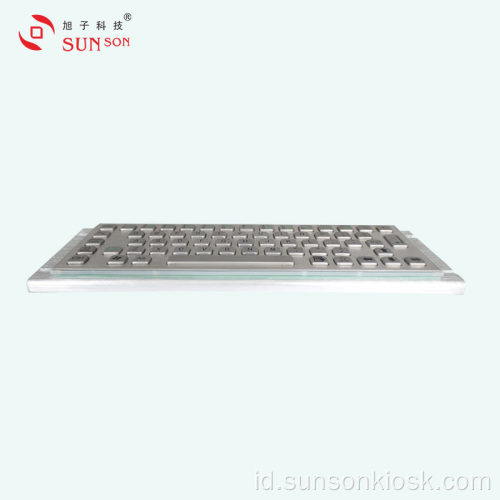 Keyboard Logam Bertulang dengan Touch Pad